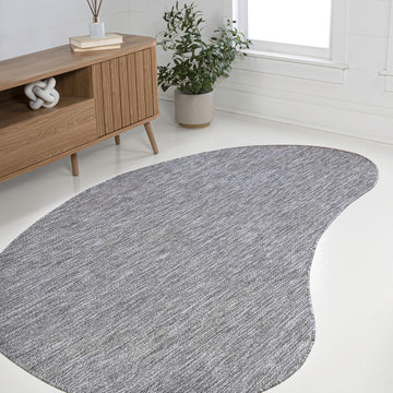 Evan Modern Rustic Organic Curve Indoor/Outdoor Area Rug
